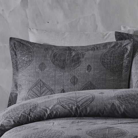 Keep London Dolce Sleep Series 302 Natural Cotton(Doğal Pamuk) Çift Kişilik Nevresim Takımı-Antrasit