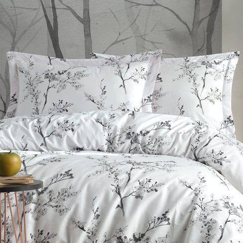 Keep London Dolce Sleep Series 303 Natural Cotton(Doğal Pamuk) Çift Kişilik Nevresim Takımı-Beyaz