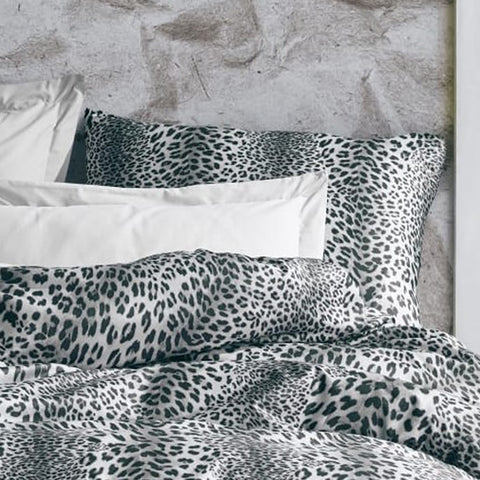 Keep London Home Series 321 Natural Cotton(Doğal Pamuk) Tek Kişilik Nevresim Takımı-Leopar Gri