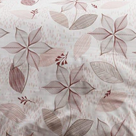 Keep London Home 331 Series Natural Cotton(Doğal Pamuk) Tek Kişilik Nevresim Takımı-Pudra