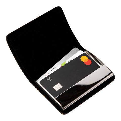 Biggdesign Black Leather Cover Business Card Holder