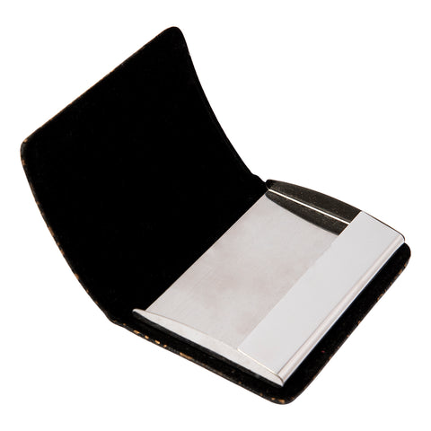 Biggdesign Black Leather Cover Business Card Holder