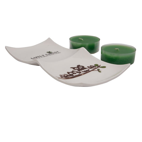 BiggHome Tealight Candle Set – Green