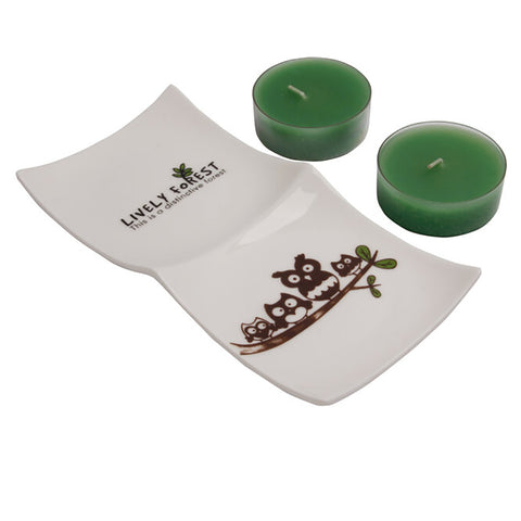 BiggHome Tealight Candle Set – Green