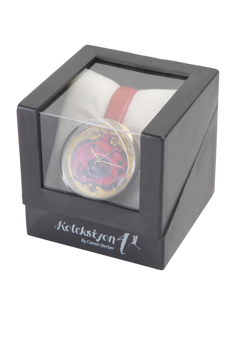 Biggdesign Pomegranate Patterned Wrist Watch