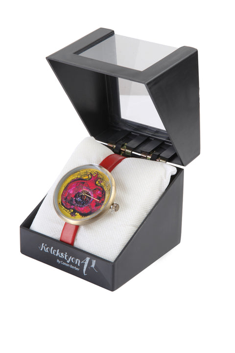 Biggdesign Pomegranate Patterned Wrist Watch