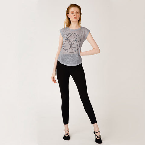 BiggYoga Namaste Grey T-Shirt