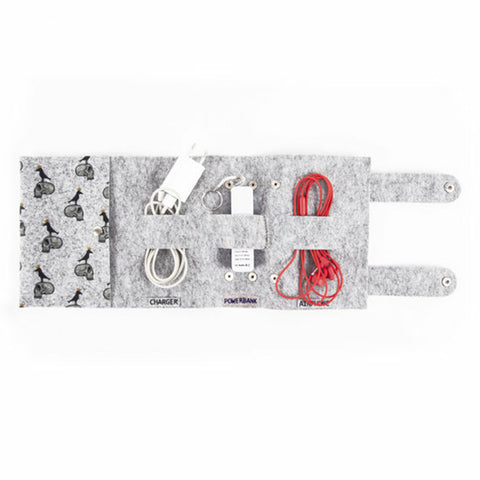 BiggDesign King Raven Felt Mobile Organizer