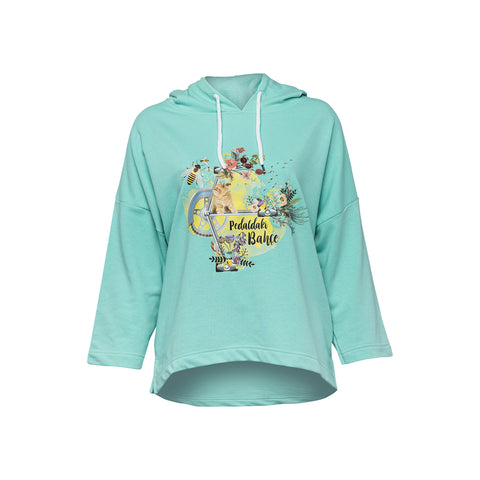 Biggdesign Nature Garden On The Pedal Women Hoodie Sweatshirt