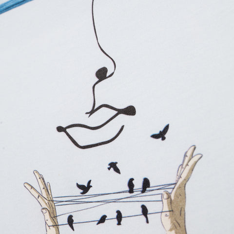 Biggdesign Faces Hope Womens Crew Neck T-Shirt