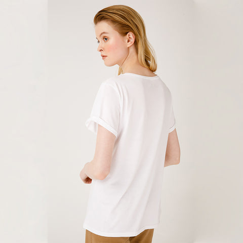 Biggdesign Faces Lucky Womens Crew Neck T-Shirt