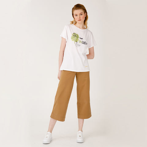 Biggdesign Faces Lucky Womens Crew Neck T-Shirt