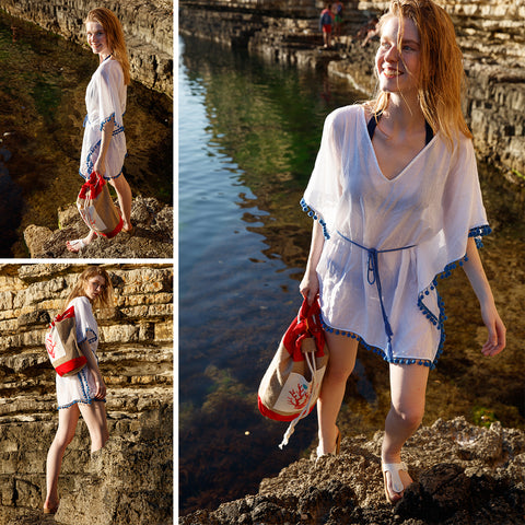 Anemoss Coral Jute Bag