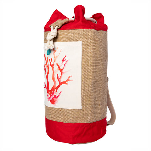 Anemoss Coral Jute Bag