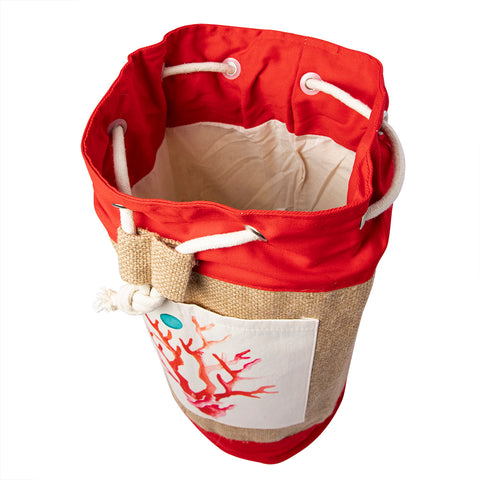 Anemoss Coral Jute Bag