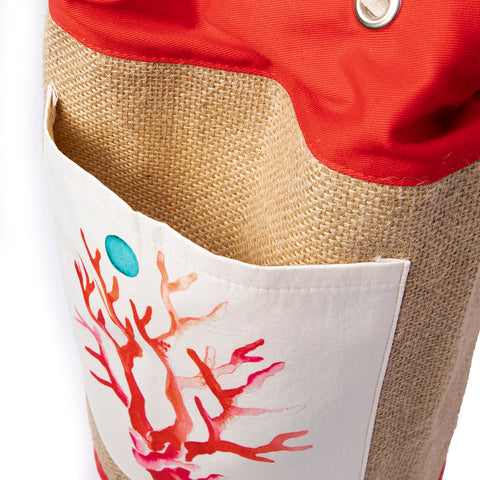 Anemoss Coral Jute Bag