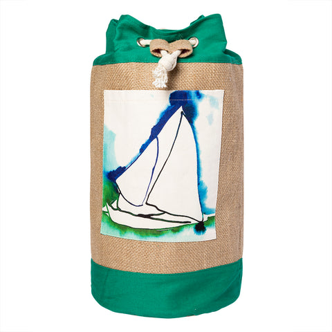 Anemoss Sailboat Jute Bag