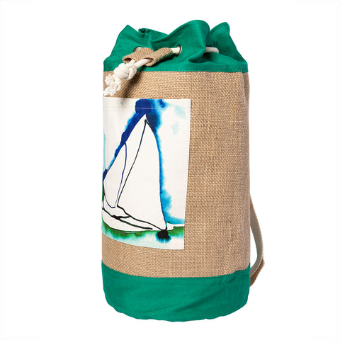 Anemoss Sailboat Jute Bag
