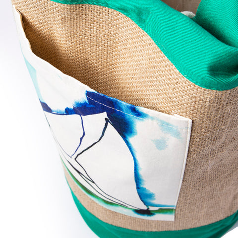 Anemoss Sailboat Jute Bag