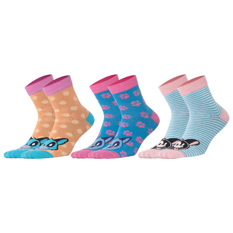 Biggdesign Dogs 5 Pcs Women Socket Socks