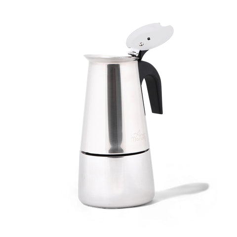 Any Morning Stove top Espresso Maker Stainless Steel Percolator Coffee Pot 200 ml