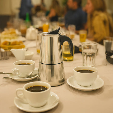 Any Morning Stove top Espresso Maker Stainless Steel Percolator Coffee Pot 200 ml