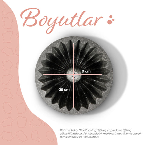 Serenk Fun Cooking Star Cake Pan 10.2" Inch Bakeware Round