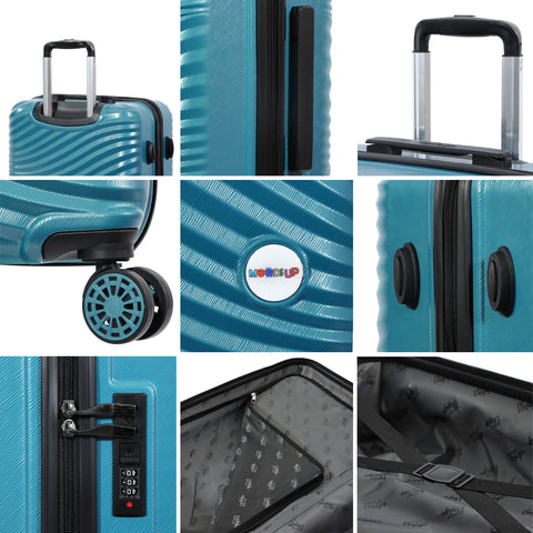 Biggdesign Moods Up Carry On Luggage Steel Blue 20-Inch