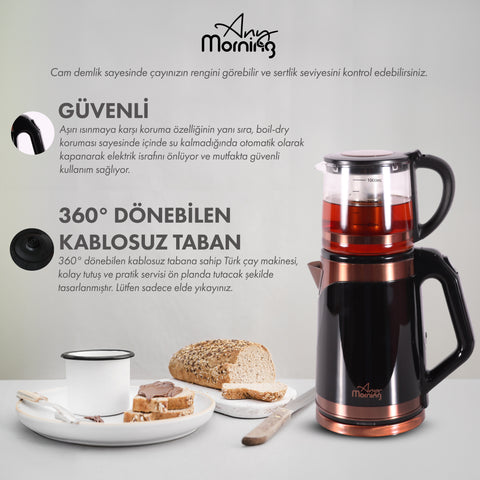 Any Morning - Tea Kettle Electric - Tea Maker - 68 oz | DE23203SX