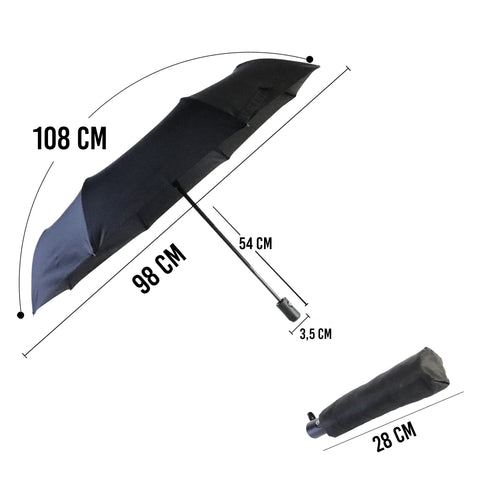 Biggdesign Moods Up Black Fully Automatic Umbrella