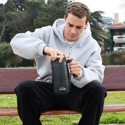 Any Morning SI232250 Thermos Thermal Carafe, 40 oz, Black