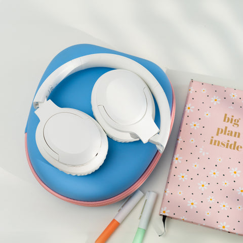 Moodix KO23NB1701W ANC Bluetooth On-Ear Headphones, White