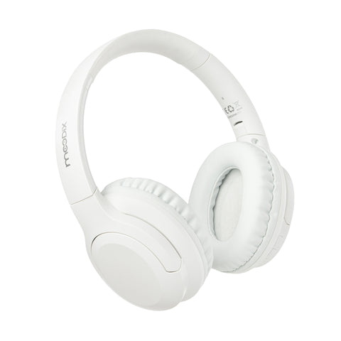 Moodix KO23NB1701W ANC Bluetooth On-Ear Headphones, White
