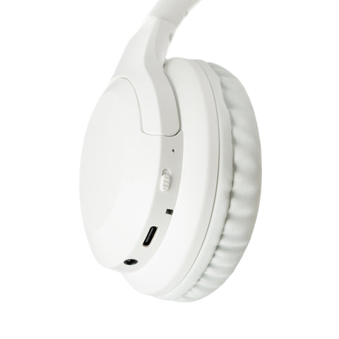 Moodix KO23NB1701W ANC Bluetooth On-Ear Headphones, White