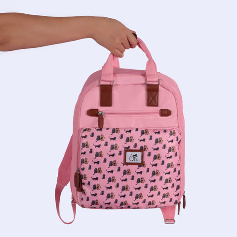 Biggdesign Cats Laptop Backpack, Pink