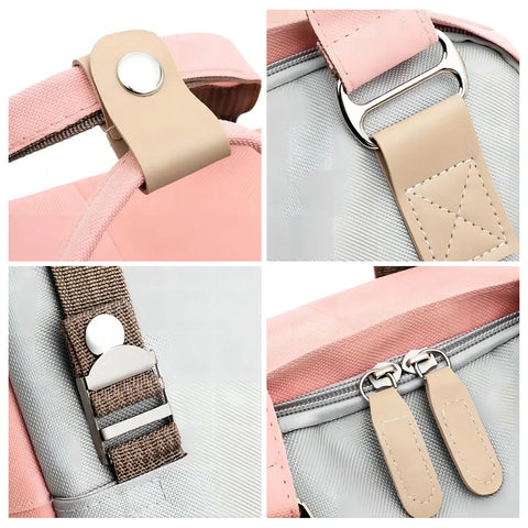 Biggdesign Cats Backpack with USB Port, Pink