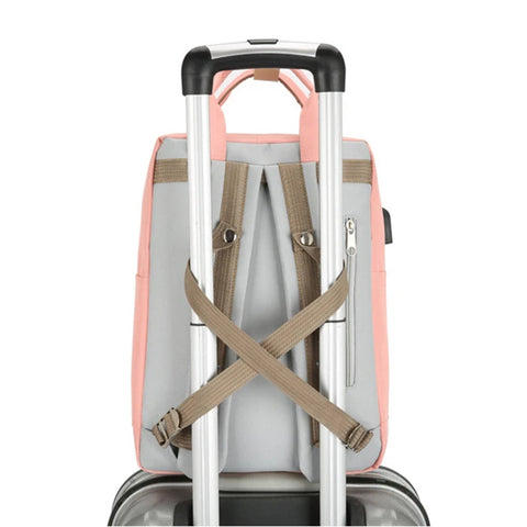 Biggdesign Cats Backpack with USB Port, Pink