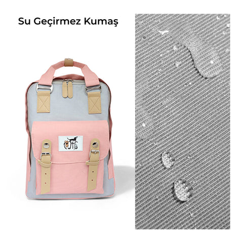 Biggdesign Cats Backpack with USB Port, Pink