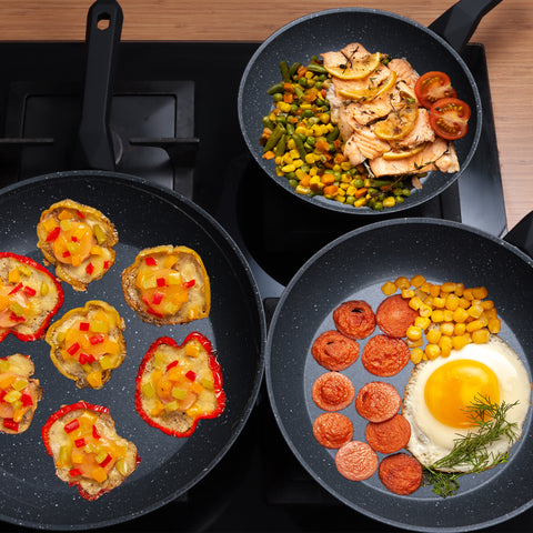 Serenk Excellence 3 Pieces Granite Pan Set
