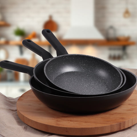 Serenk Excellence 3 Pieces Granite Pan Set