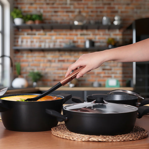 Serenk Excellence 7 Pieces Granite Pots and Pan Set