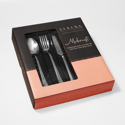 Serenk Paris Stainless Steel Cutlery Set 18 Pieces