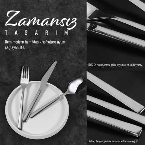 Serenk New York Stainless Steel Cutlery Set 42 Pieces