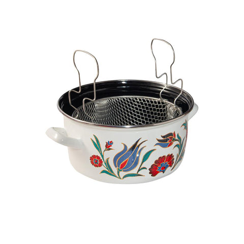 Serenk 22 cm Enamel Frying Pot