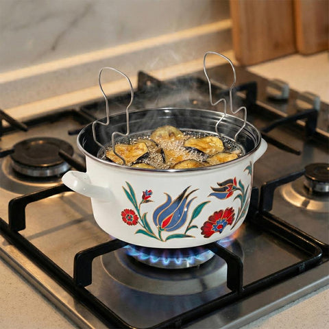 Serenk 22 cm Enamel Frying Pot