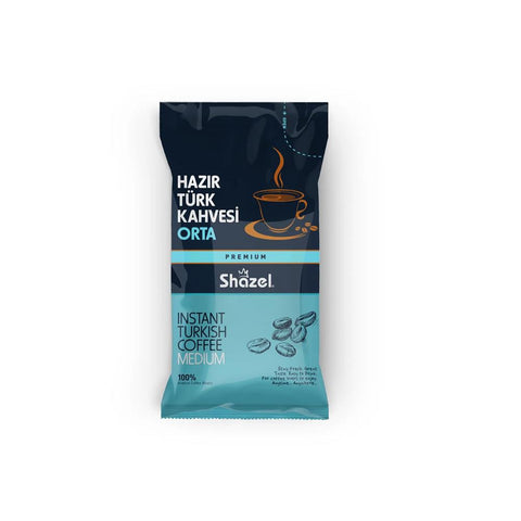 Shazel Instant Turkısh Coffee Medıum Sugar 9g