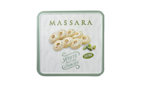 Massara White Butter Cookies Extra Metal Packaging 200g