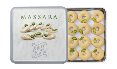 Massara White Butter Cookies (Metal Packaging) 200 g