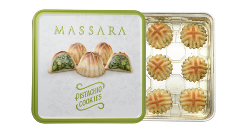 Massara Pistachio Cookies (Metal Packaging) 160 g