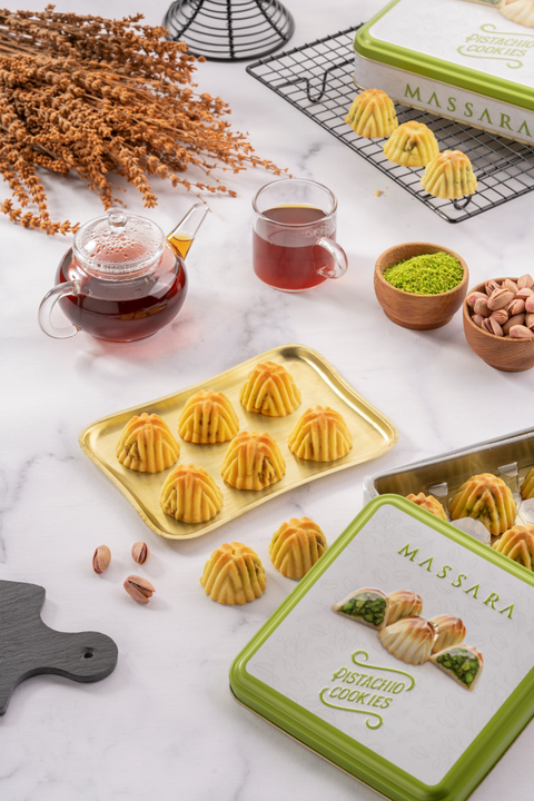 Massara Pistachio Cookies (Metal Packaging) 160 g